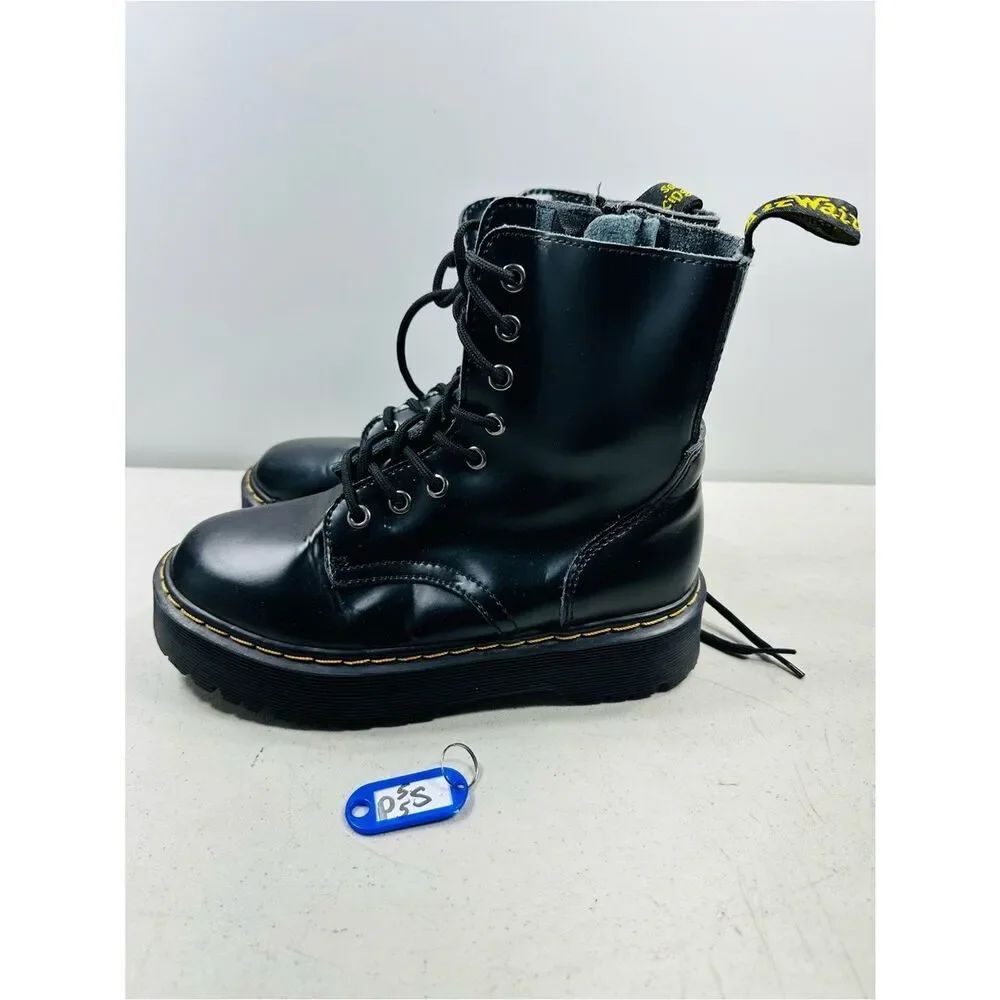 Dr.Martens Jadon Smooth Leather Platform  Zip Up & Lace size 6